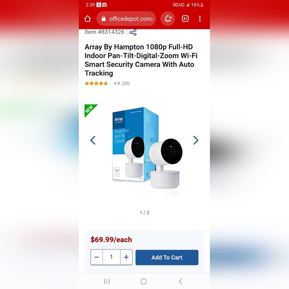 Array by hampton smart pan and tilt camera - Picture 4 of 4